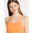 thumbnail image 4 of No Boundaries Cropped Textured Stitch Tank Top, Women's XXS-XXL, 4 of 5