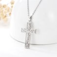 thumbnail image 6 of Coachuhhar Cross Necklace 925 Sterling Silver Tree of Life Pendant Necklace Cross Jewelry Gifts for Women Men, 6 of 7