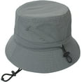 thumbnail image 5 of CoCopeaunts Summer Bucket Hat for Women Drawstring Adjustable Chin Strap Unisex Casual Simple Plain Street Fisherman Hat for Men, 5 of 8