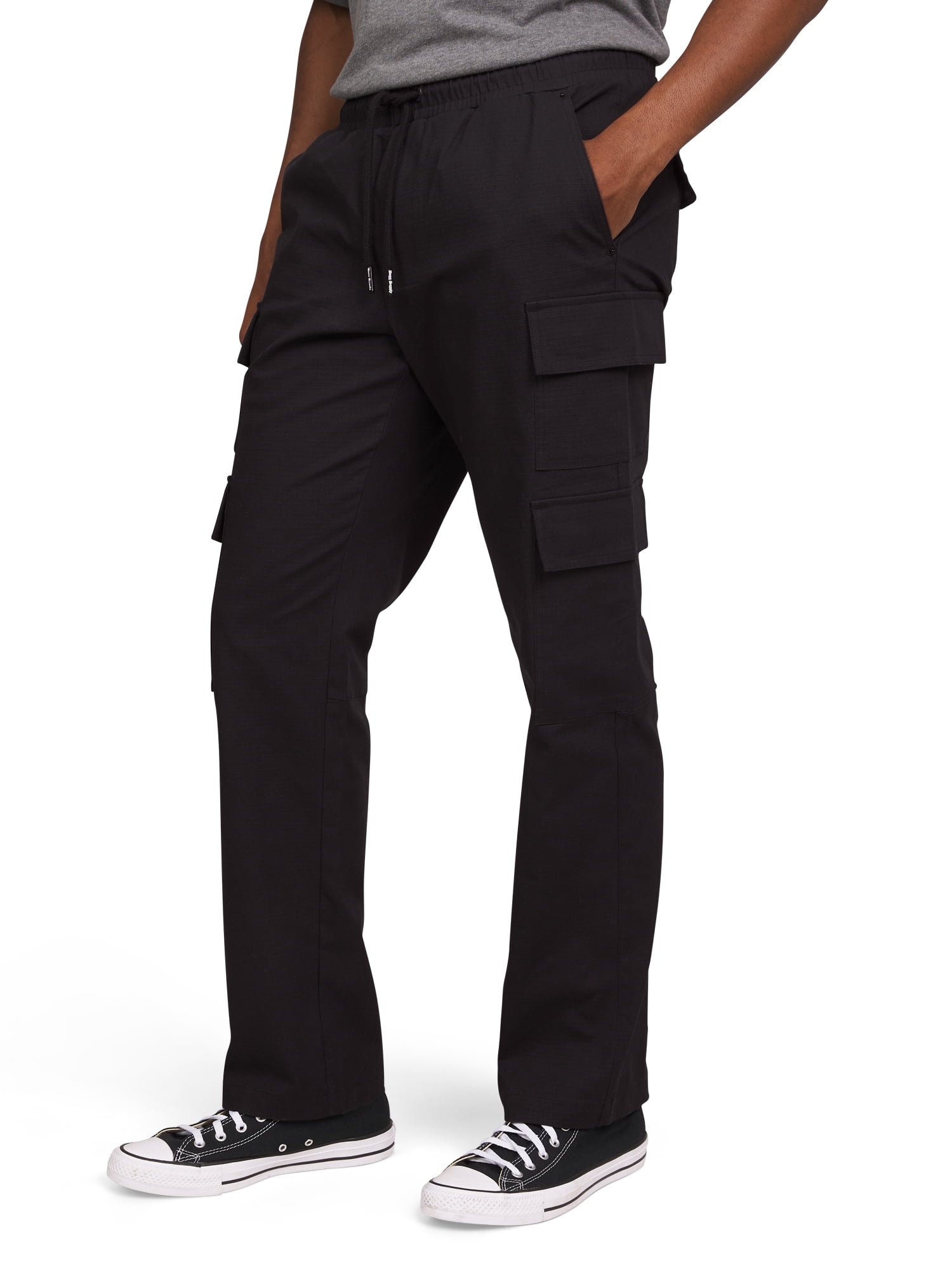 Dogg Supply by Snoop Dogg Men's and Women's Pull-On Ripstop Cargo Pants with Pockets, Sizes XS-3XL