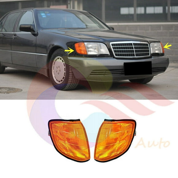for Mercedes W140 S Class 1991 - 99s 1 Double Amber Turn Signal Flashing Lights -