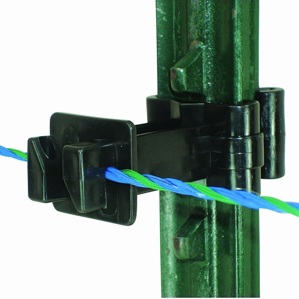 Poste en T Field Guardian - Aislador de extensión de 3'' - Polialambre/alambre - Negro - 25/paq. Field Guardian 102172