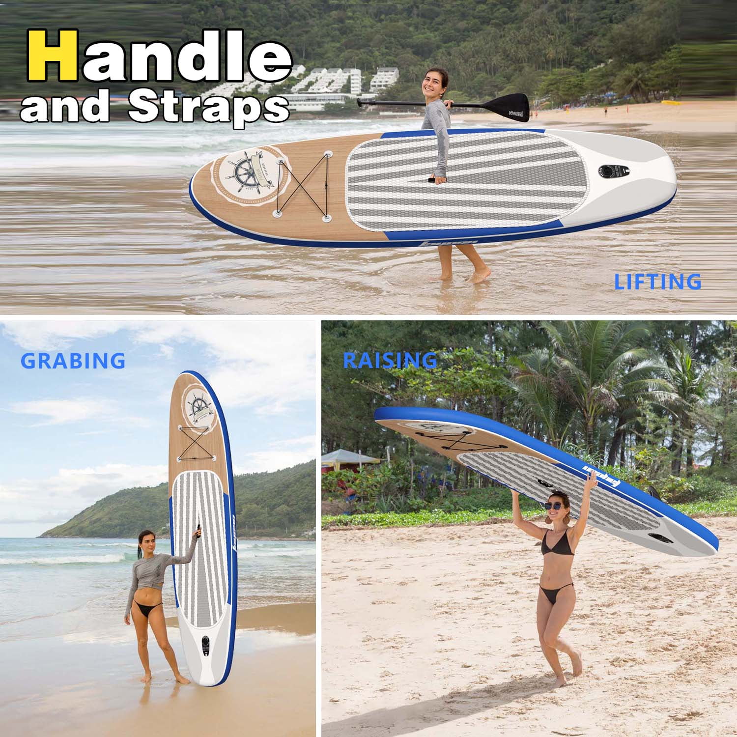 Inflatable Stand Up Paddle Board Non-Slip Deck Complete SUP Accessories 10.5'/11' x 33" x 6"