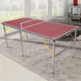 thumbnail image 5 of 6ft Mid-Size Foldable Portable Ping Pong Table Christmas Gift – Indoor Outdoor Game Set with Net 2 Paddles & 3 Balls, 5 of 10