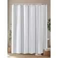 thumbnail image 4 of Geometric Gray Shower Curtain, Ethnic Stripes Waterproof Shower Curtain Set with 12 Hooks Lightweight Washable Fabric Shower Curtains for Bathroom 72x72 Inches, 4 of 6