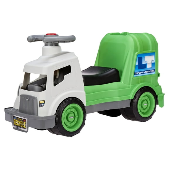 Little Tikes Dirt Diggers Garbage Truck Scoot Ride on with Working Horn, Trash Bin, Toddlers Ages 2 to 5 Years