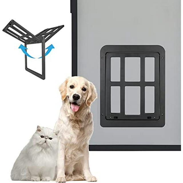 NAMSAN Pet Screen Door 11" x 13" Passing Dog Door Screen Door Cat Door for Sliding Door