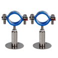 thumbnail image 1 of MasteelfCA 2pcs Adjustable Stainless Steel Hose Clamps Water Pipe Clips Tube Bracket Clamp, 1 of 7