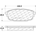 thumbnail image 2 of Centric Parts 300.08920 Semi Metallic Brake Pad with Shim, 2 of 3