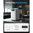thumbnail image 7 of Aeitto Nugget Ice Maker Countertop,Pellet Ice Maker Machine Soft Chewable Ice 40lbs/Day, One-Click Operation,with Scoop for Home/Kitchen/Office,Silver, 7 of 7