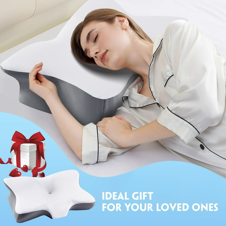 DONAMA Ergonomic Memory Foam Pillow, Orthopedic for All Sleepers