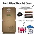 thumbnail image 2 of Championship Tour Edition Pool Table Felt, Billiard Table Cloth, Pool Table Felt Replacement kit, Billiards Table Felt Pool with 6 Precut Rail Cloth Strips, Pool Table Accessories - 8 FT (Camel), 2 of 7