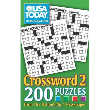 Pre-Owned USA Today Crossword 2: 200 Puzzles from the Nations No. 1 Newspaper (Paperback) by Usa Today