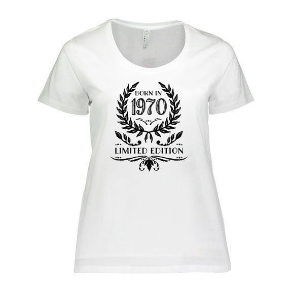 Inktastic Born in 1970 Limited Edition Women's Plus Size T-Shirt