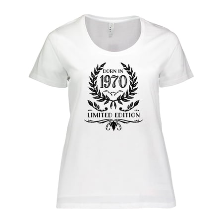 Inktastic Born in 1970 Limited Edition Women s Plus Size T-Shirt