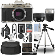 Fujifilm XT200 Mirrorless Digital Camera 15-45mm Lens Champagne Gold 32GB Bundle