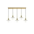 thumbnail image 6 of Modern Living Room Kitchen Bedroom Waltz 5 Light Brass Pendant, 6 of 7