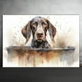 thumbnail image 2 of German Shorthaired Pointer Dog Canvas Bathroom Décor - Unique Bath Wall Decor - Modern Canvas Bathroom Wall Art - Room Decor - Bathroom Decorations - Restroom Sign - Wall decor living room, 2 of 4