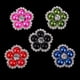 thumbnail image 3 of 5 Piezas de Elegante Forma Flor para Manualidades DIY Bricoje Costura Artesanía 25 mm Sunnimix Botones de asta Crystal Ally, 3 of 8