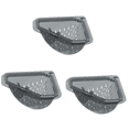 thumbnail image 2 of 3PC Kitchen Sink Filter Screen Sink Caddy, Sink Strainer Basket for Food Waste, Multi-Purpose Kitchen Tool Drain Basket, Drain Basket Multi Purpose Drain Basket, 2 of 9