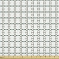 thumbnail image 1 of Abstract Fabric by the Yard Upholstery, Continuous Intricate Elements Chain Motifs Illustration on Plain Backdrop, Decorative Fabric for DIY and Home Accents, White Multicolor by Ambesonne, 1 of 5