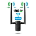 thumbnail image 2 of Wireless USB WiFi Adapter for PC - 1300Mbps Dual 5Dbi Antennas 5G/2.4G WiFi Adapter for Desktop PC Laptop, 2 of 6