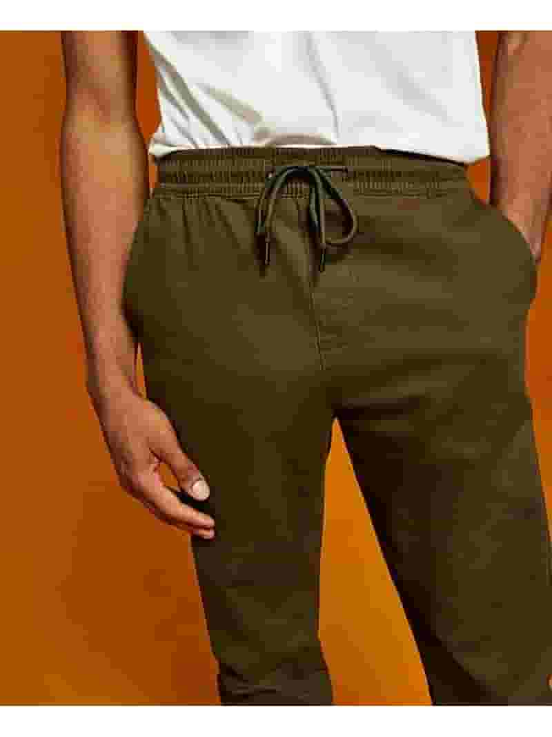 【SCENERITY】Heavy Brushed Jogger Pants And Now This OLIVE Men's Brushed Twill Jogger Style Pant, US