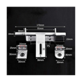 thumbnail image 4 of 2X Stainless Steel Bolt 304 Heavy-Duty Left and Right Bolts Sliding Bolt Door Lock Latch, 4 of 5