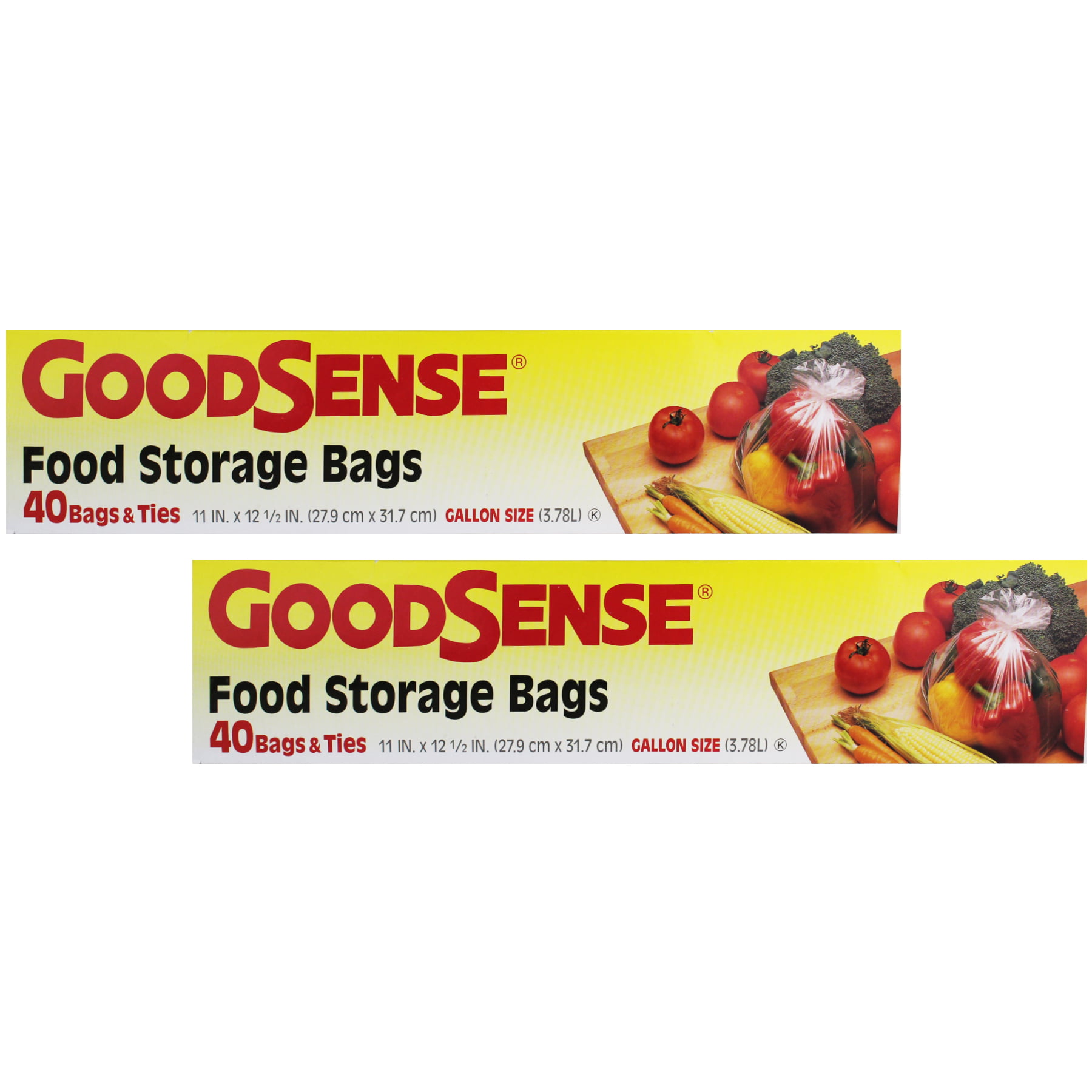 Twist Tie Food & Bread Storage Gallon Bags