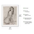 thumbnail image 2 of Marion Hawaiian Girl - Book Etchings & Drawings of Hawaiians - Vintage Drypoint Etching by John Melville Kelly c.1940s - Japanese Unryu Rice Paper Art Print (Unframed) 17 x 22 in, 2 of 4
