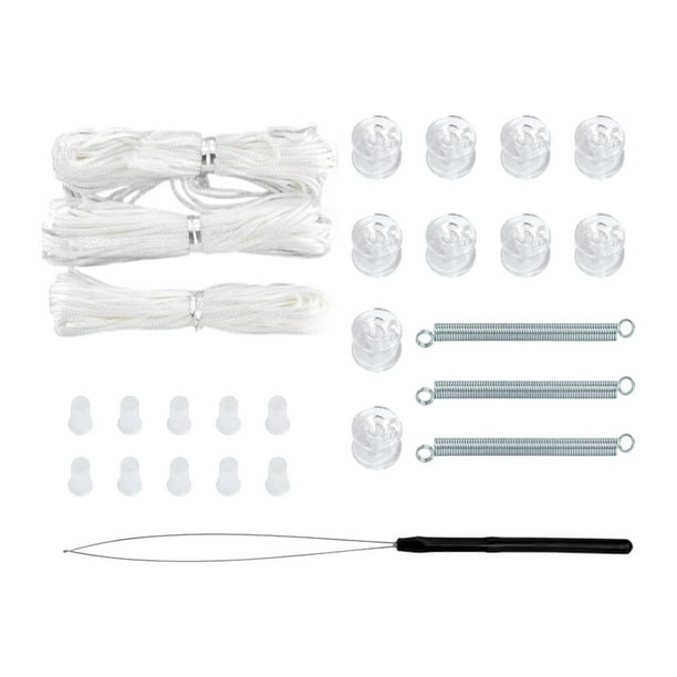 Kit de reparación de persianas plisadas para vehículos recreativos, accesorios de ferretería livianos, persianas resistentes para vehículos recreativos Blanco