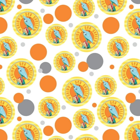 Shiny's Sea Shells Dinosaur Train Premium Gift Wrap Wrapping Paper Roll