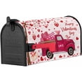 thumbnail image 2 of Valentine''s Day Red Truck Mailbox Cover Love Heart Tree Magnetic Mailbox Wraps, Valentines Pink Mailbox Covers Standard Size 18x21 Inch Mail Wrap Post Letter Box Decoration for Outdoor Gardern Yard, 2 of 6