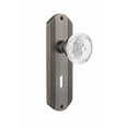 thumbnail image 2 of Nostalgic Warehouse 752485 Deco Plate, Backset Size: 2.375", Antique Pewter, 2 of 4