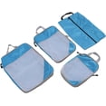 thumbnail image 2 of HUGFEGWE Suitcase Bag Waterproof Compression Packing Bags 4 Pieces Portable Tear Resistant Expandable for Shoes for Clothes CJB91-35058, 2 of 9