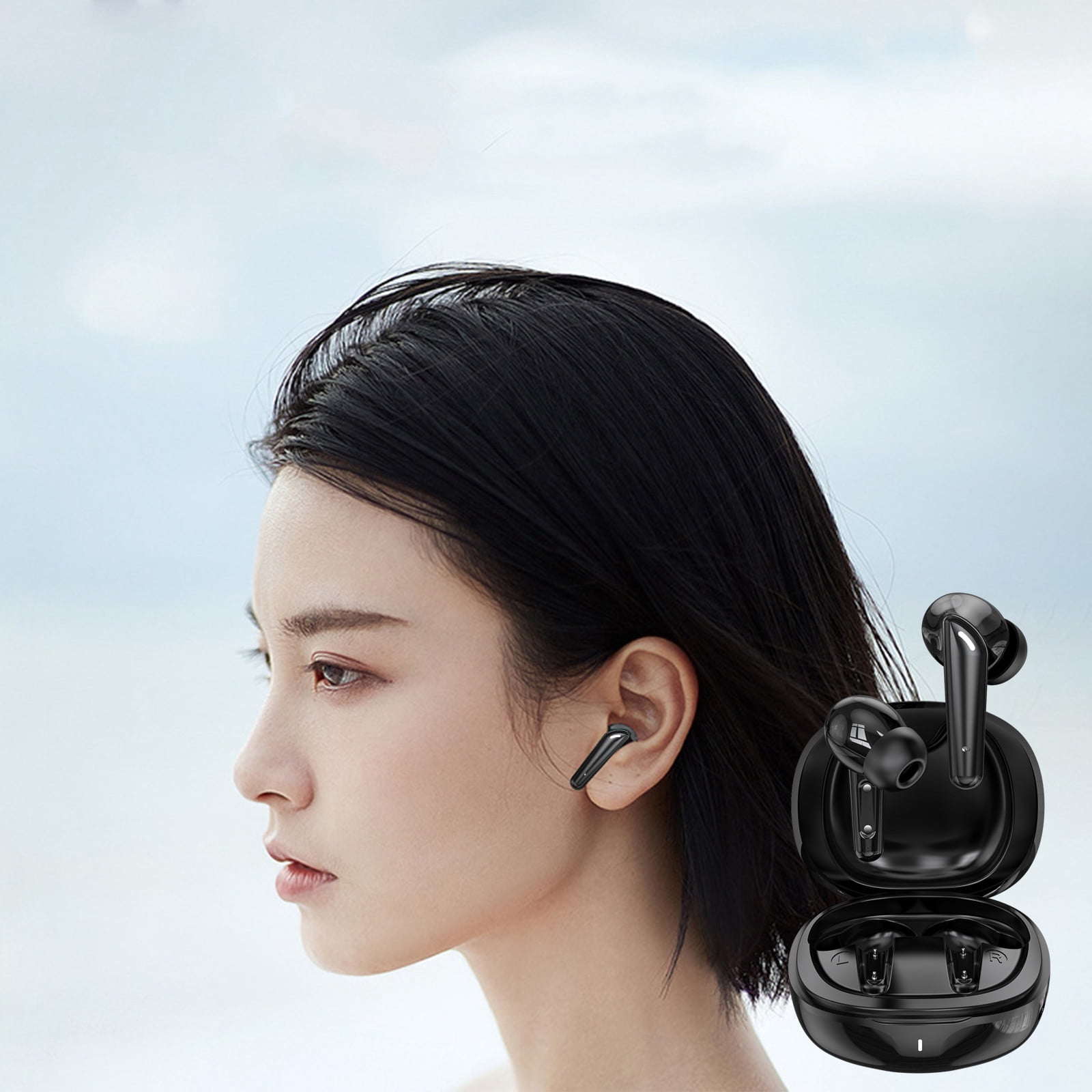 ClearanceGaming Headset with Bluetooth 5.2, 60h Battery Life, Noise Cancelling Microphone,Surround Sound, Rgb Lighting, Ideal for Pc, For Running, Gym, And Workouts.12e