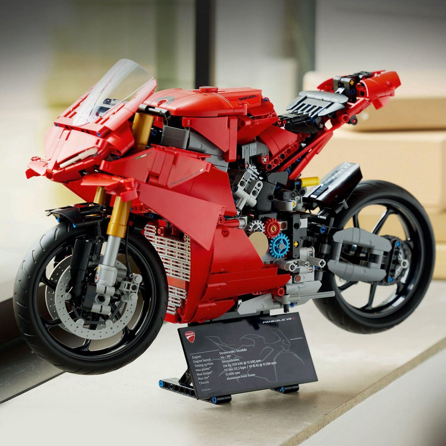 LEGO Technic Ducati Panigale V4 S Motorcycle Toy - Building Set for Adults, Men & Women, Ages 18+ - Gift for Ducati & Motorcycle Fans - 42202