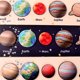 thumbnail image 3 of Placa A Juego De Ocho Planetas Rompecabezas educativo con placa de emparejamiento de madera para regalo de bebés y niños (B) Likrtyny libre de BPA, 3 of 9