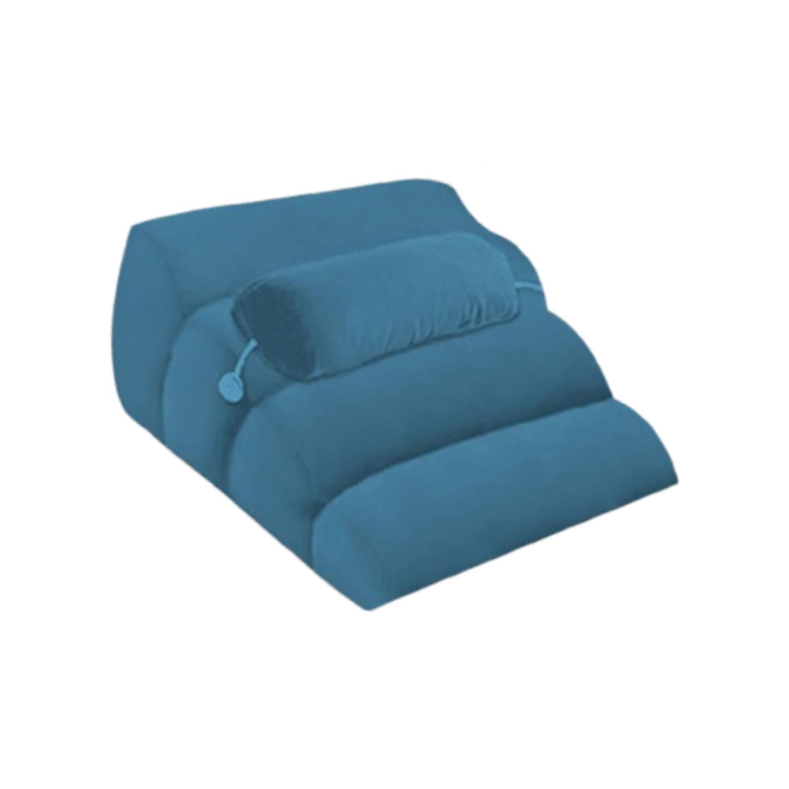 Esquirla Face Down Pillow, Sleeping Pillow, Soft Leg Support Bed Wedge Prone Pillow, Wedge Pillow for Watching Movies Relaxing Reading Blue