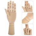 thumbnail image 3 of MasteelfCA Wooden Hand Model Flexible Moveable Fingers Hand Manikin Hand Figure Sketching Hand, 3 of 7