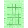 thumbnail image 1 of Ahgly Company Indoor Rectangle Abstract Emerald Green Modern Area Rugs, 5' x 8', 1 of 4
