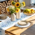 thumbnail image 4 of Blue Eucalyptus Leaves Round 13 Inch Placemats Set of 6, Spring Summer Botanical Floral HeatResistant Non Slip Place Mats for Dining Table, Wipeable Braided Kitchen Table Mats for Housewarming, 4 of 9