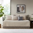thumbnail image 6 of 6 Piece Reversible Plaid Daybed Cover Set Neutral Daybed, 6 of 7