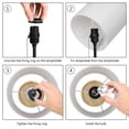 thumbnail image 7 of Bedside Black Modern Table Lamp With Tan Wood Base, Pull Chain Switch by Haitral, 7 of 7