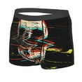 thumbnail image 2 of Wukai Glitch Screaming Skull Print Men’s Underwear Breathable Boxer Briefs,&nbsp;Moisture Wicking & Breathable-Medium, 2 of 7