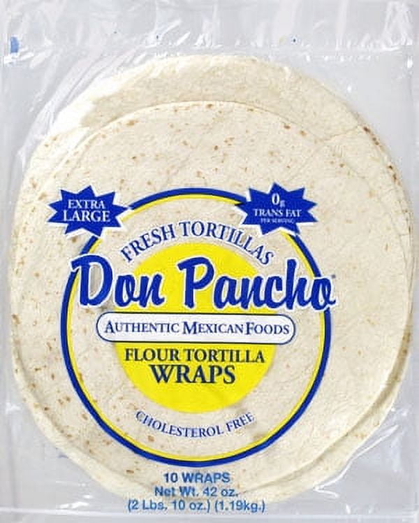 (3 pack) Don Pancho Flour Tortilla 12", 10 Count