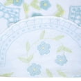 thumbnail image 3 of Better Trends 118" x 118" Bedspread For King Size Bed 100% Cotton Soft & Breathable Bedding Luxurious Floral Design, Machine Washable (Blue) Bloomfield Collection, 3 of 4