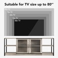 thumbnail image 4 of QinaQin Gabinete moderno de madera para TV, consola y centro de entretenimiento con diseño elegante para sala, 4 of 8