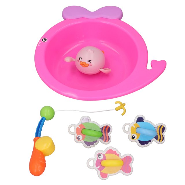 Juguete de pesca para baño de bebé, bañera de playa para niños, dibujos animados divertidos y coloridos, juego de pez bonito, regalo de cumpleaños