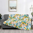 thumbnail image 2 of Fotbe Colorful Fruits Manta de Franela con Estampado, Manta Ultrasuave para Cama, Sofá, Auto, Hipoalergénica y Antibolitas-50"x40", 2 of 6